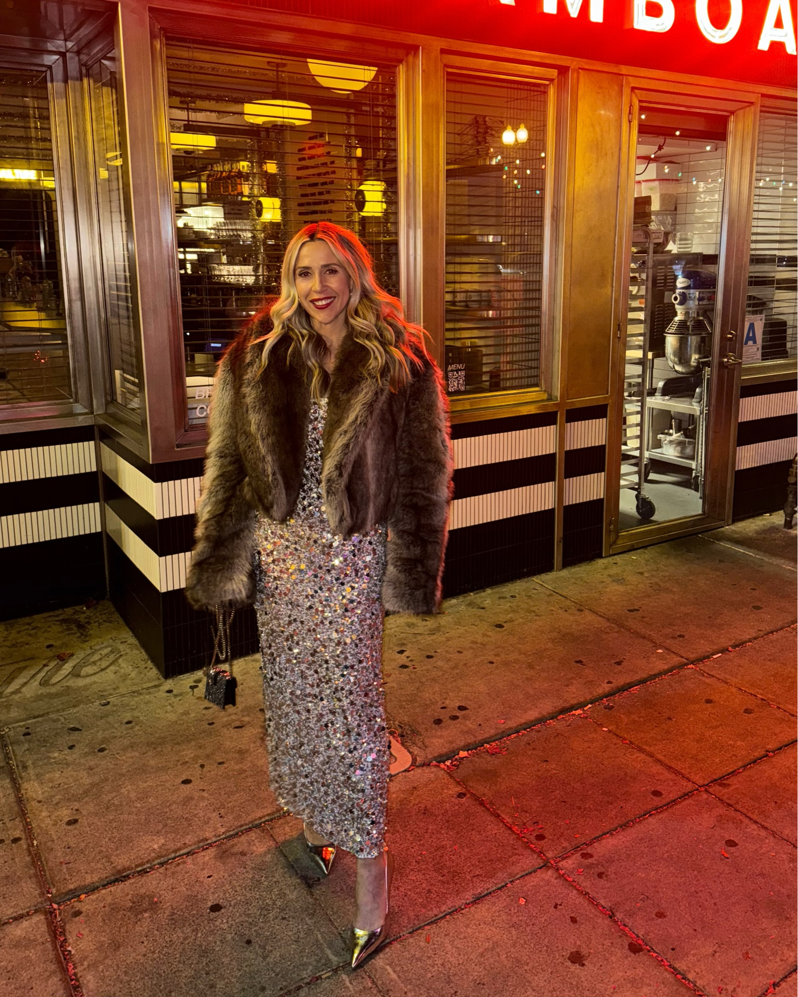 Birthday fit ! Sadly the long version of this skirt is sold out but I linked the mini version and some other fun options ! Also this faux fur jacket is amazing! So comfy, luxe and received so many compliments !

#LTKHoliday #LTKootd #LTKSeasonal