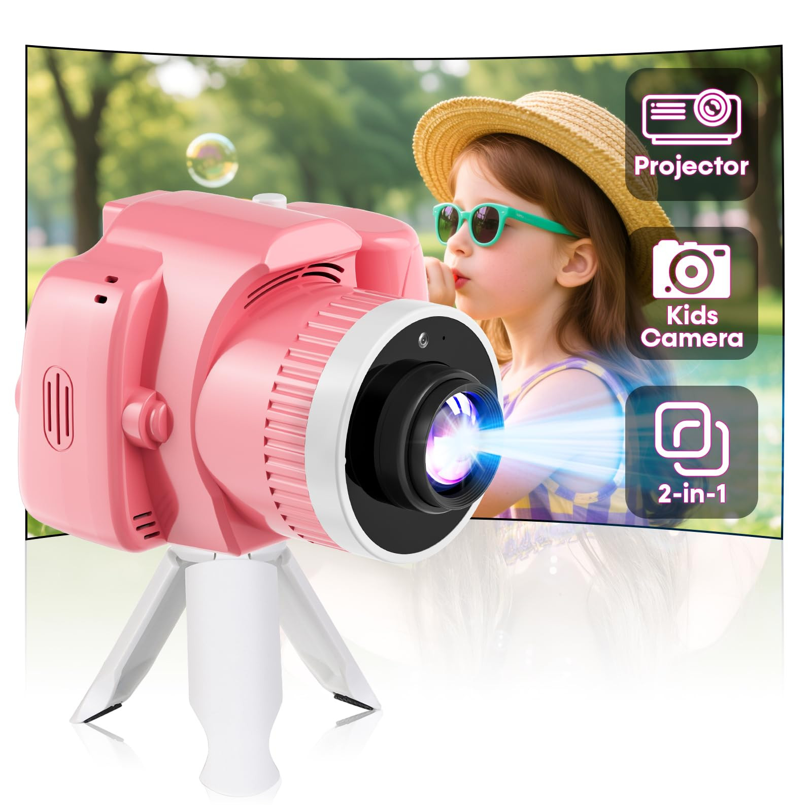 Kids Camera with Projector: Perfect Birthday Christmas Festival Gift for Boys Girls - Toddler Cam... | Amazon (US)