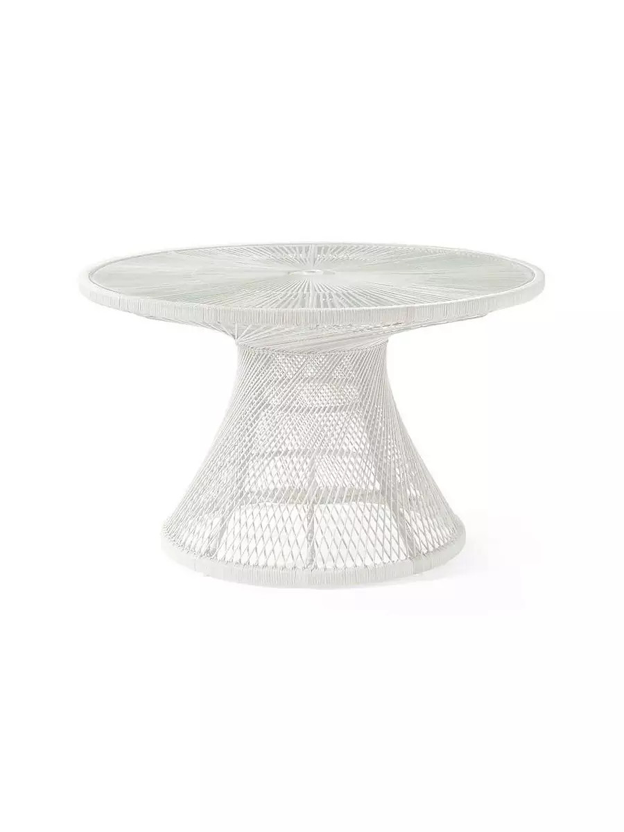 Blithedale Dining Table with Umbrella Hole | Serena and Lily