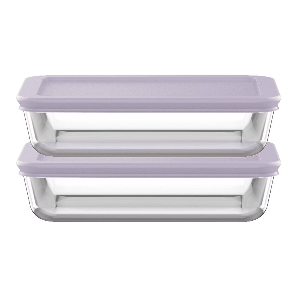 Pyrex 4pc 3c Rectangular Glass Food Storage Container Set Rosewater | Target