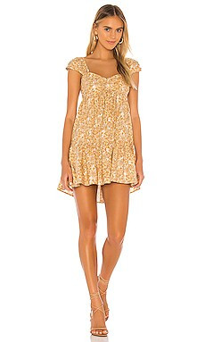 Free People Pattern Play Mini Dress in Neutral from Revolve.com | Revolve Clothing (Global)