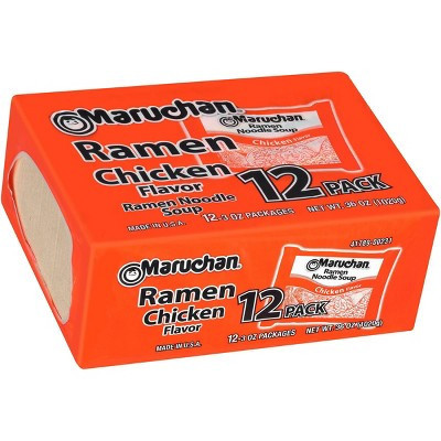 Maruchan Chicken Ramen Noodle Soup - 3oz / 12ct | Target