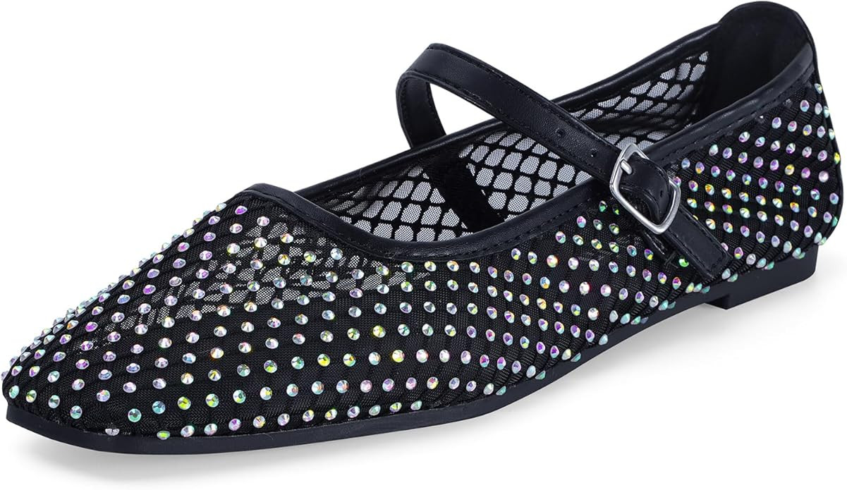 mazeskin Womens Memory Foam Mesh Ballet Flats Shoes Ladies Comfortable Buckle Strap Ballerina Sho... | Amazon (US)