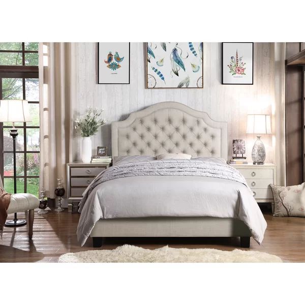 Swanley Tufted Upholstered Low Profile Standard Bed | Wayfair North America