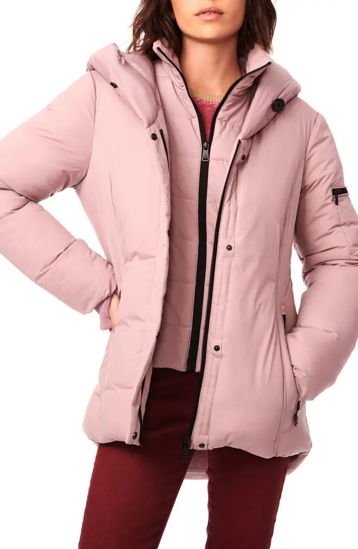 Midtown Water Resistant Hooded Puffer Jacket | Nordstrom