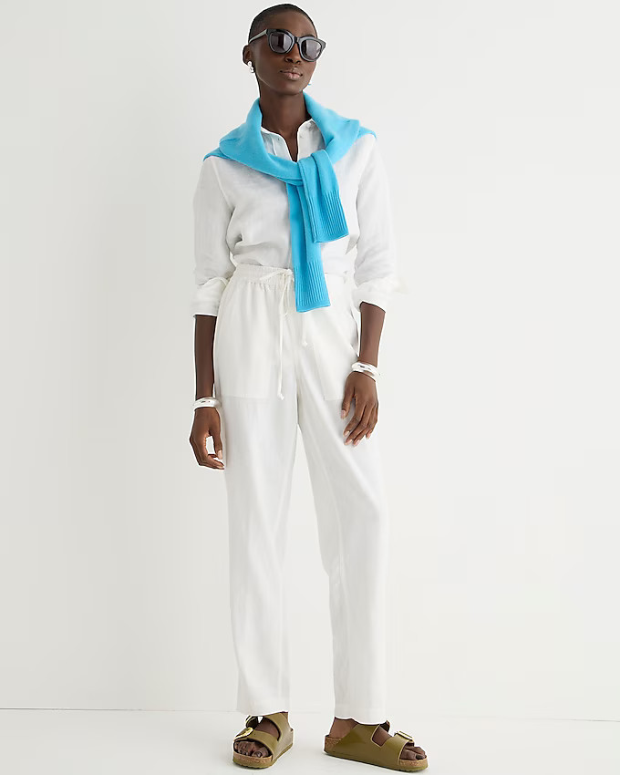New seaside pant in linen blend | J. Crew US