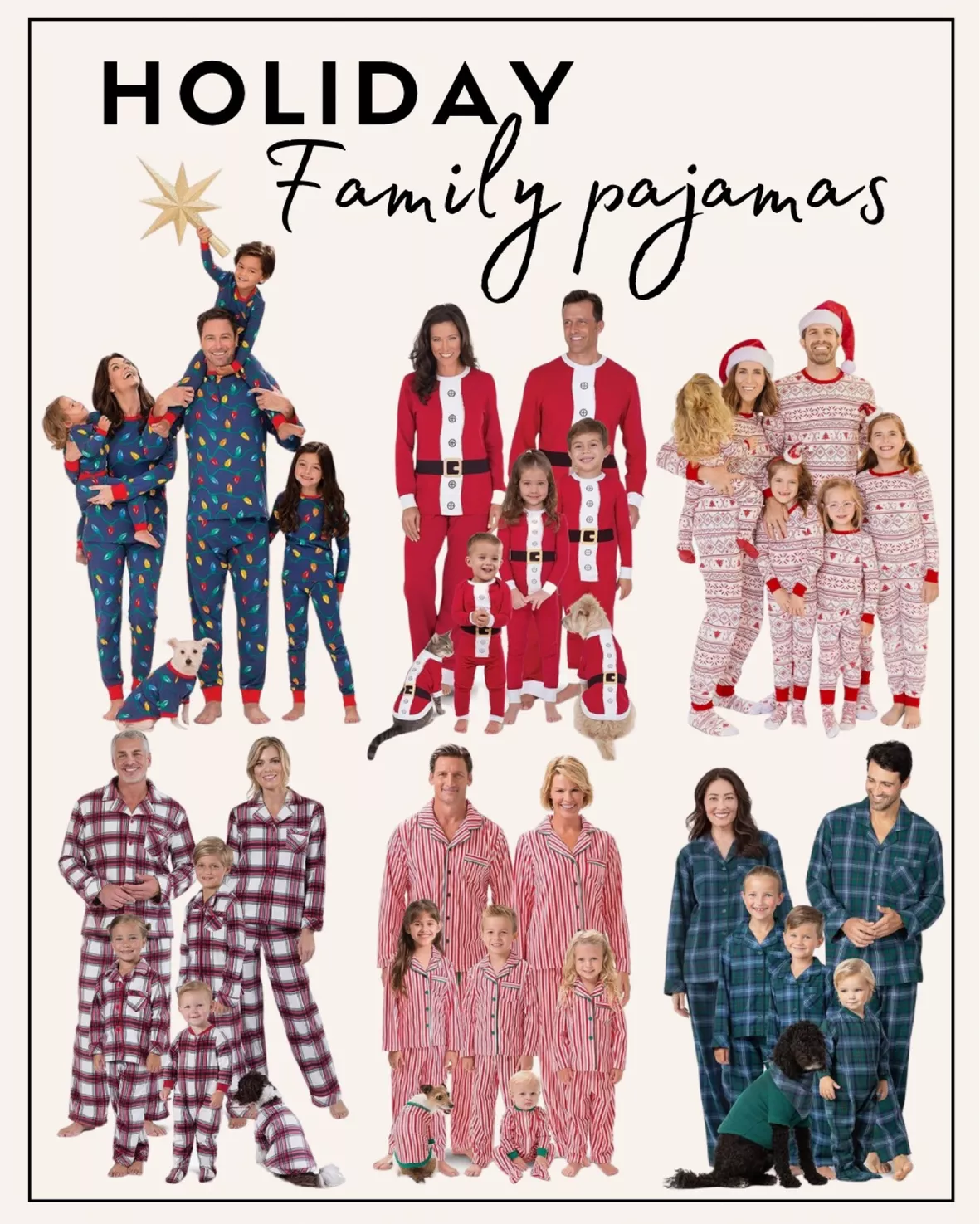 Christmas Family Matching Pajama Sets Premium Buffalo Plaid Couple Pj