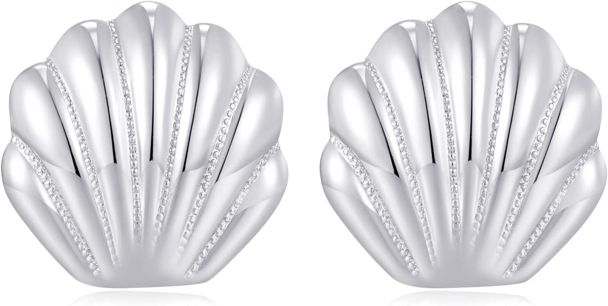 LILIE&WHITE Seashell Stud Earrings For Women Gold Earrings Seashore Earrings Nautical Jewelry For... | Amazon (US)