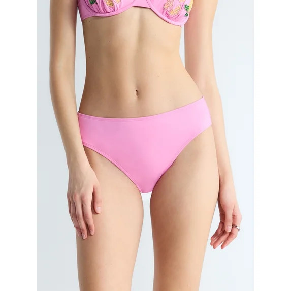 Free Assembly Women's Mid Rise Bikini Bottoms, Sizes XS-XL | Walmart (US)