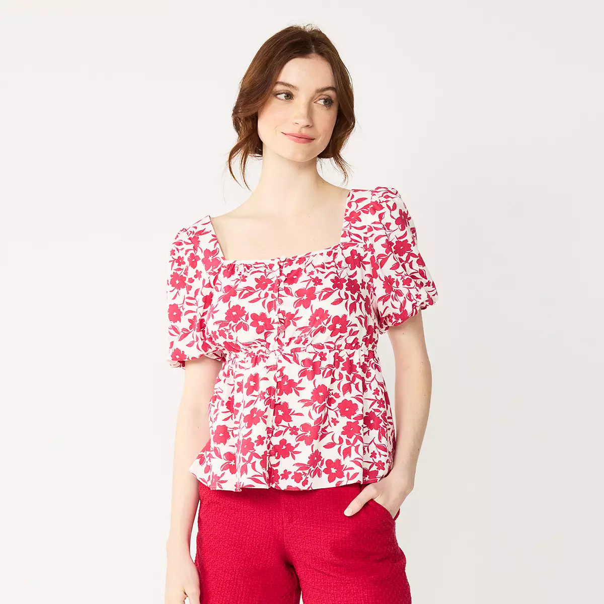 Women's DRAPER JAMES RSVP™ Peplum-Hem Top | Kohl's