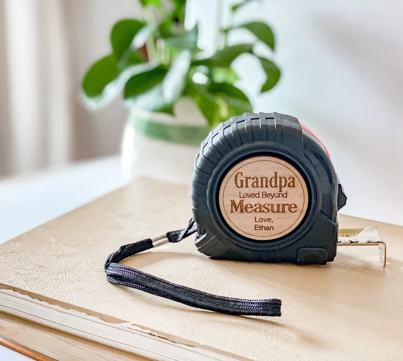No One Measures Up Personalized Tape Measure, Fathers Day Gift From Daughter, Personalized Gifts ... | Etsy (US)