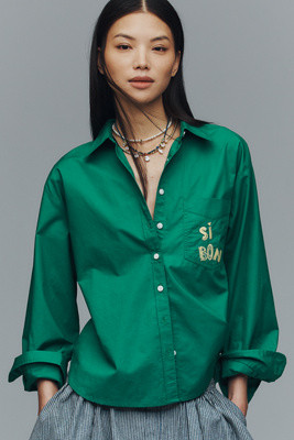 The Shrunken Bennet Buttondown Shirt by Maeve | Anthropologie (US)