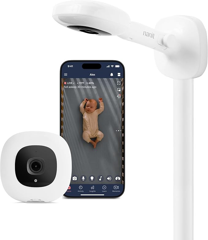 Nanit Pro Smart Baby Monitor - 1080p Wi-Fi Video Camera, 2-Way Audio, See Your Baby from Anywhere... | Amazon (US)