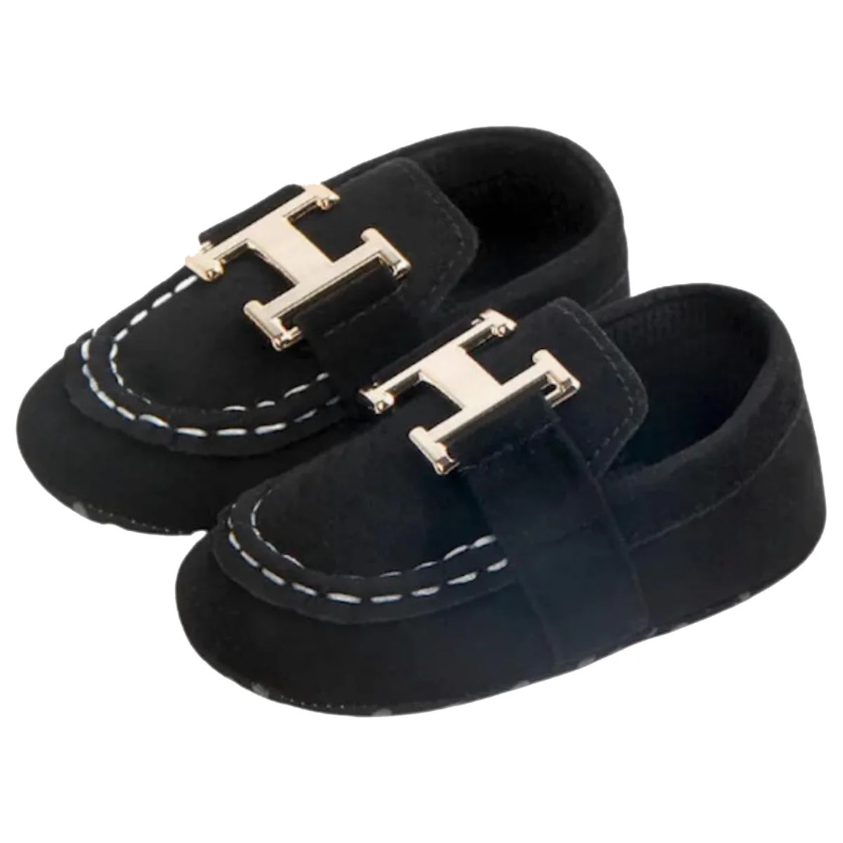 H-Bar Black Driving Shoe | Baby Feet