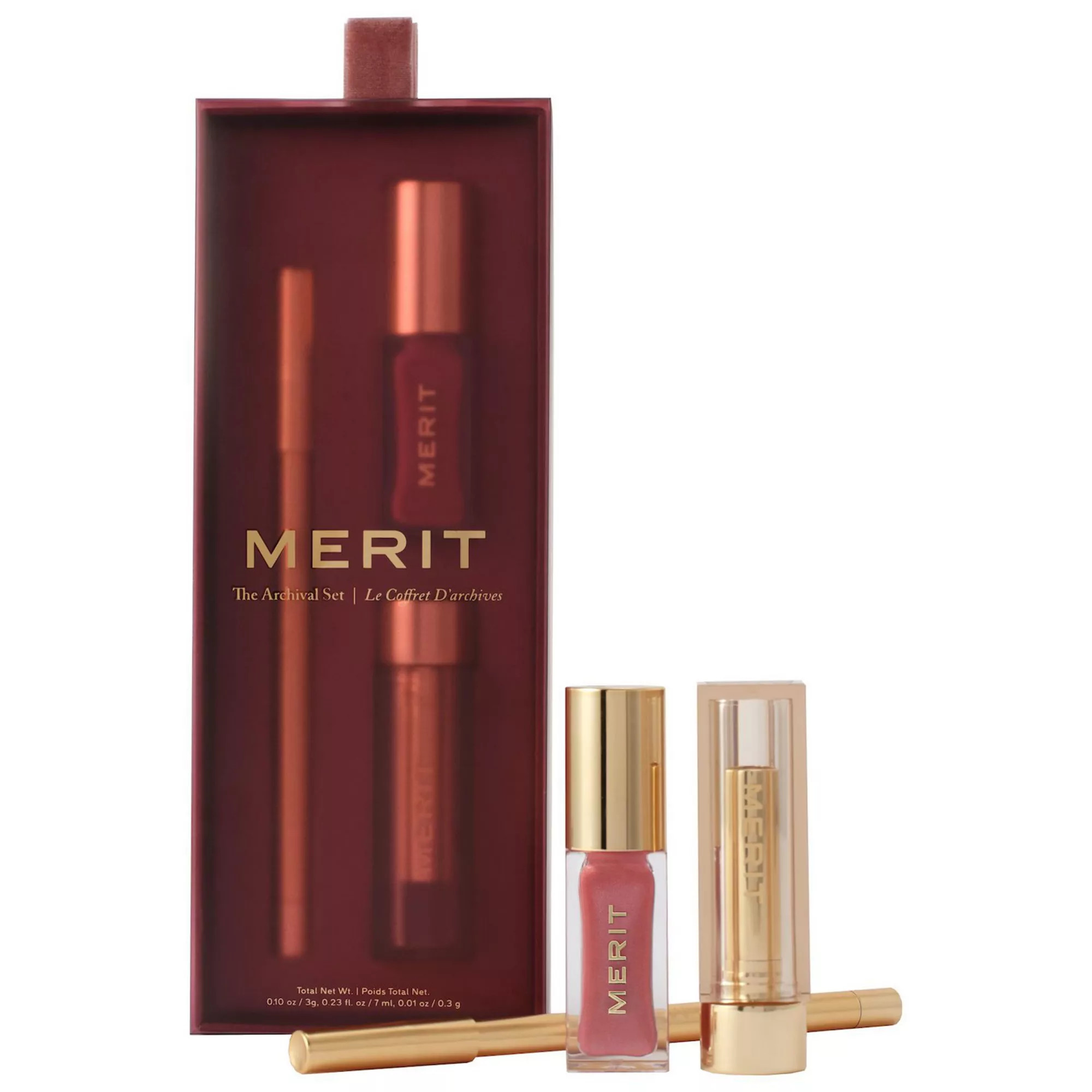 MERIT The Archival Lip Essentials Gift Set | Kohl's