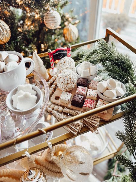 Swapped my champagne out for hot cocoa and my bar cart couldn’t be any happier🎄✨

#LTKSeasonal #LTKHolidaySale #LTKHoliday
