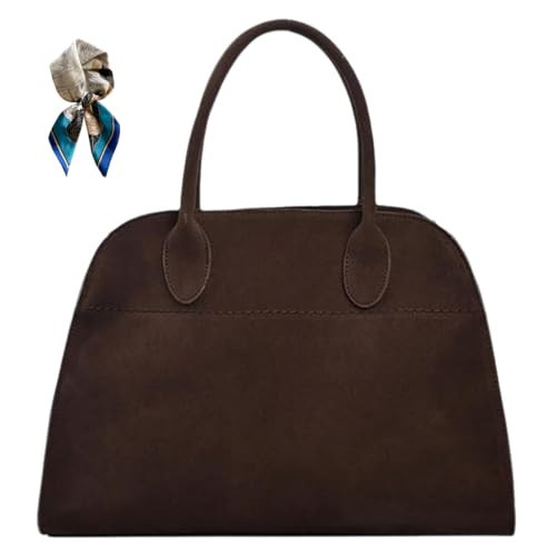 Women's Suede Purse Vintage Top Handle Bag,Large Capacity Suede Tote Bags,Adjustable Strap Daily Sling Bag | Amazon (UK)