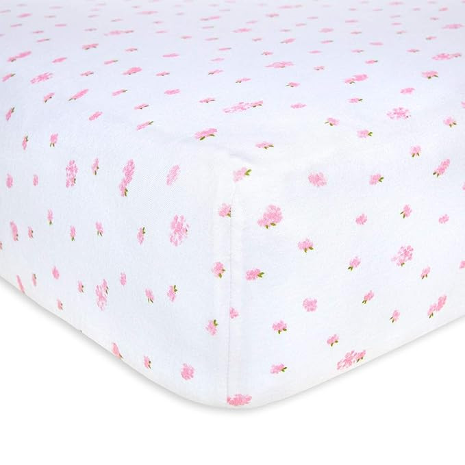 Burt's Bees Baby - Fitted Crib Sheet, Butterfly Garden, 100% Organic Cotton Crib Sheet for Standa... | Amazon (US)