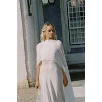 Chiffon Wedding Cape Transparent Bridal Coverup | Etsy (US)