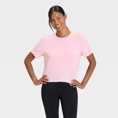 Women's Crewneck Short Sleeve T-Shirt - All In Motion™ | Target
