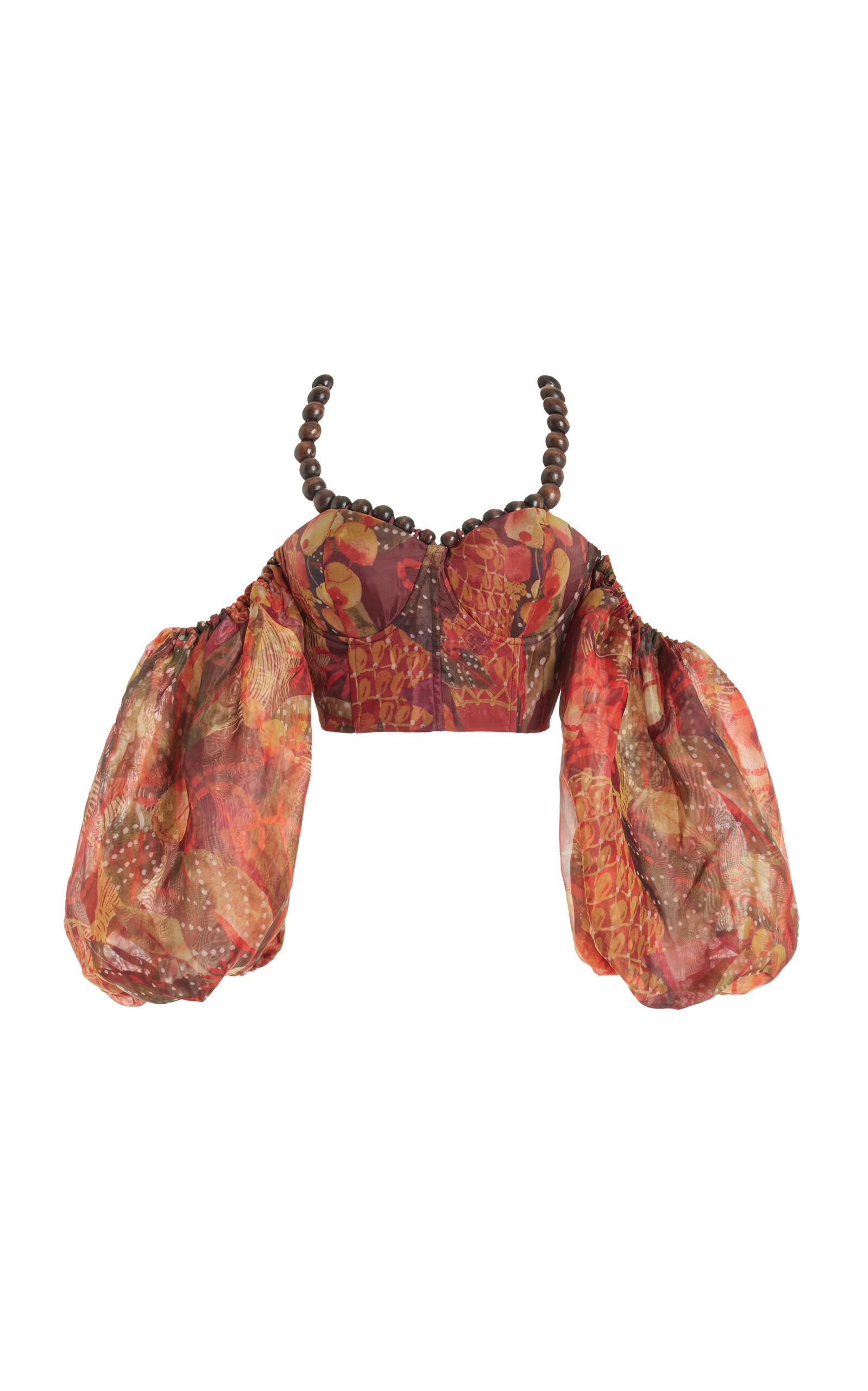 Omma Off-The-Shoulder Organza Crop Top | Moda Operandi (Global)