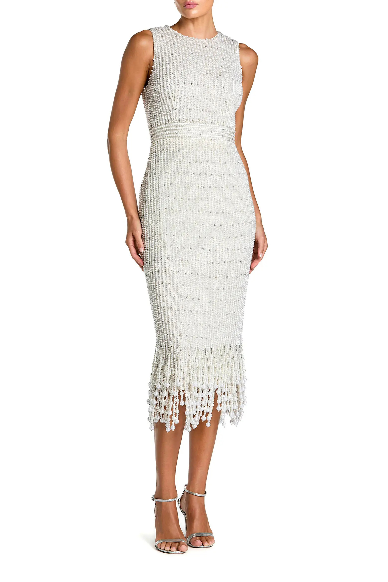 Pearl Embellished Sleeveless Midi Dress (Women) | Nordstrom | Nordstrom