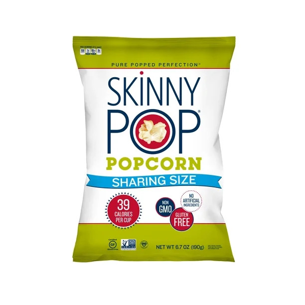 SkinnyPop Popcorn Original, 6.7oz Sharing Size Bag | Walmart (US)