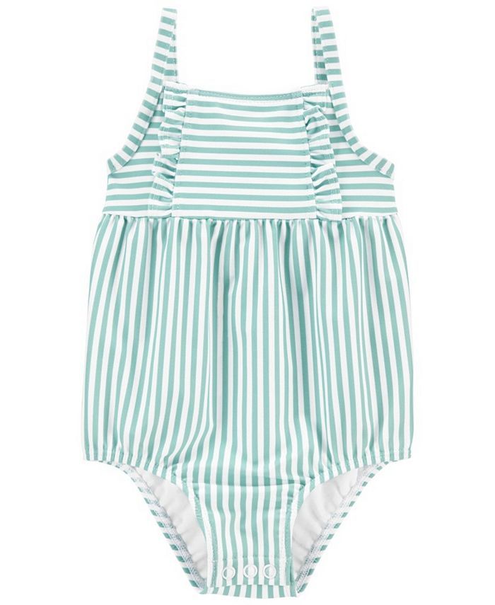 Baby Girl Striped Swimsuit | Macys (US)