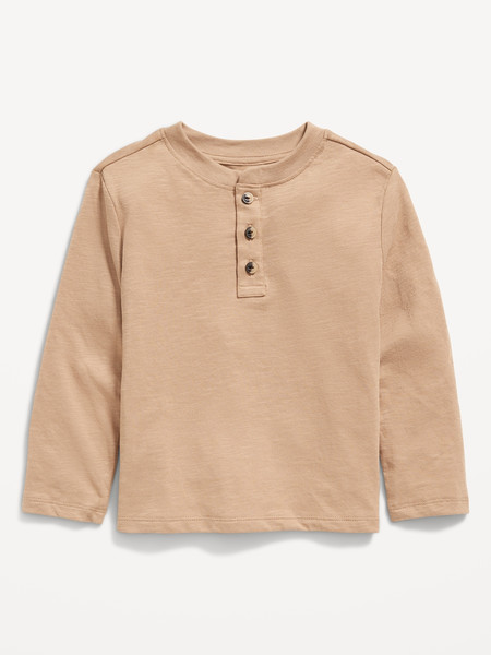 Long-Sleeve Henley T-Shirt for Toddler Boys | Old Navy (US)