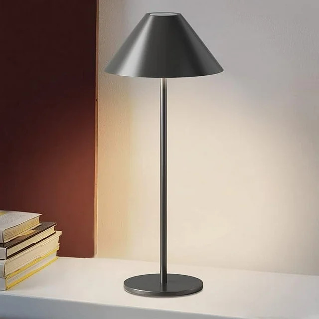LED Cordless Dimmable Table Lamp, Long Lasting 4000mAh Rechargeable Battery Operated, 240LM, Blac... | Walmart (US)