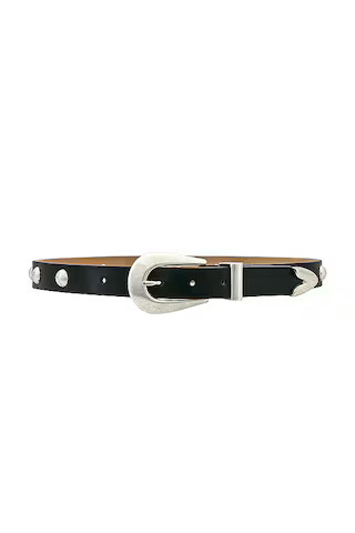 Marisa Belt in Brown Suede & Gold | Revolve Clothing (Global)