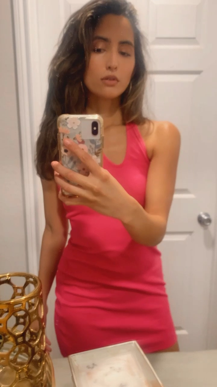  Hot pink halter dress 

#LTKstyletip #LTKSeasonal #LTKSale