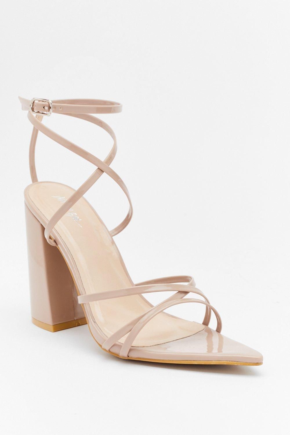 Pointed Strappy Block Heels | Nasty Gal (US)