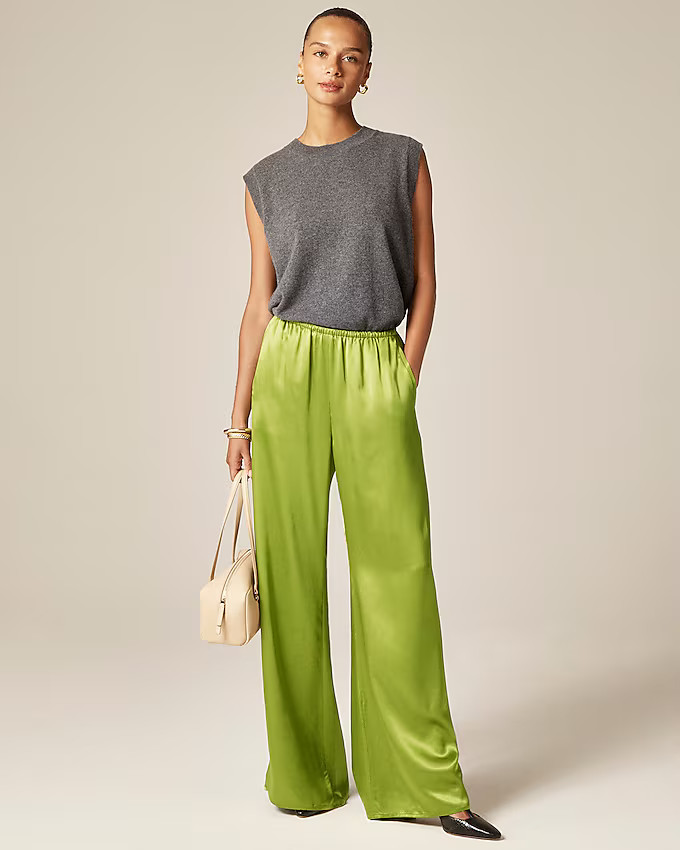 Cosmo pant in luster charmeuse | J. Crew US