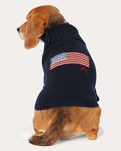 Flag Wool-Cashmere Dog Sweater | Ralph Lauren (US)