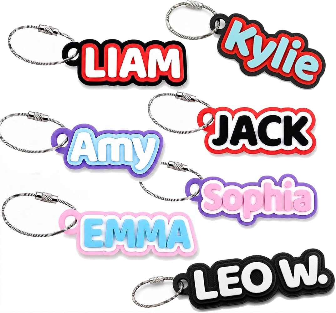 MINI-FACTORY Personalized Custom 3D Printed Name Tag Keychain | Amazon (US)