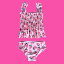 Strawberry Two Piece Swimsuit (FINAL SALE) | Poppy Kids Co