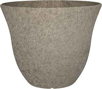 Classic Home and Garden Honeysuckle Resin Flower Pot Planter, Stone Grey, 15" | Amazon (US)
