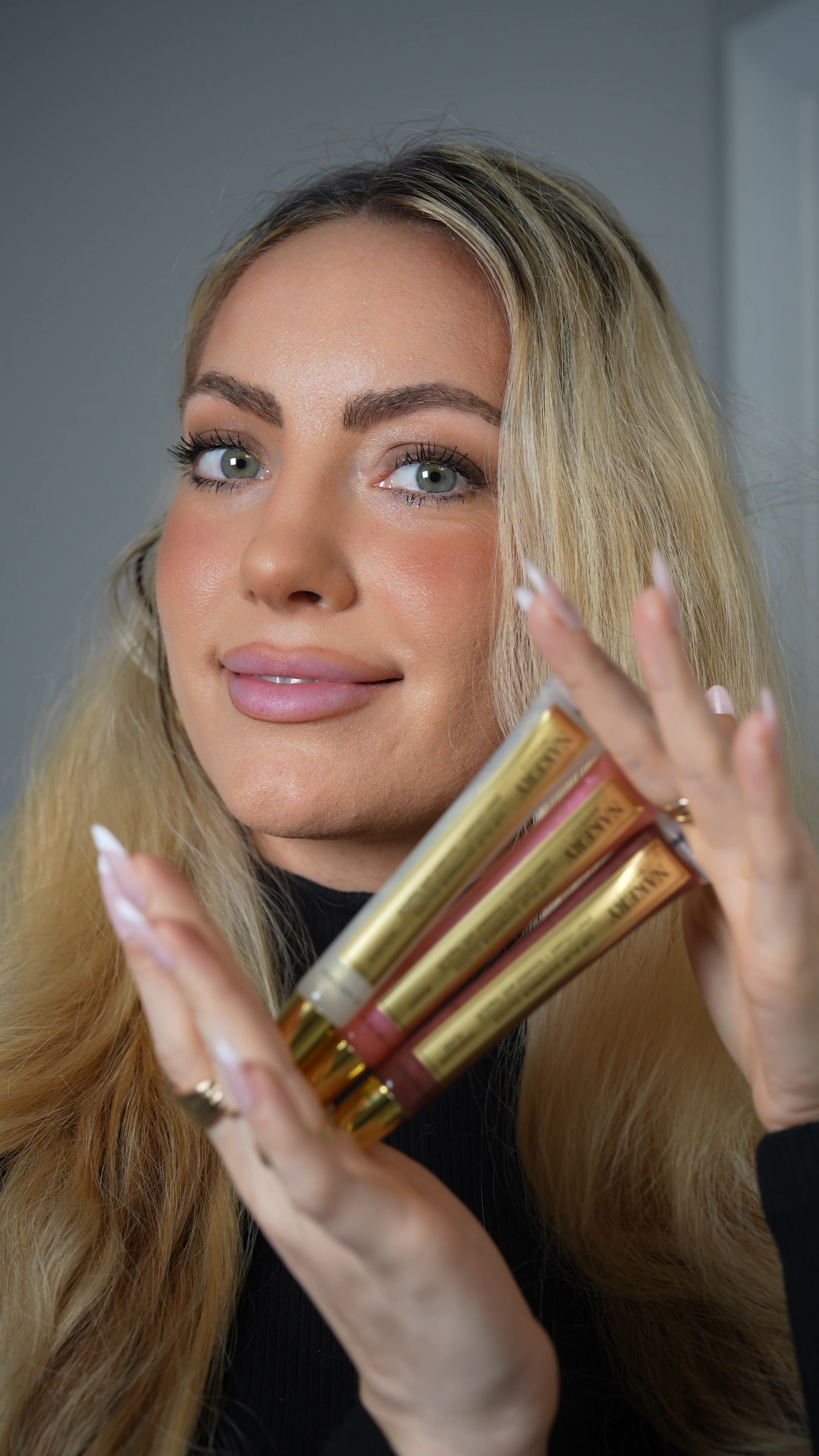 Nakery Beauty's Lip Flip Shimmer Gloss in universally flattering shades Golden, Rosey, and Chocolate Glaze are a lip flip in a tube with light relecting technology that visibly contours lips.

This lip shimmer goes beyond a typical gloss - it’s enriched with lip-loving ingredients like Hyaluronic Acid, Vitamin E, SepiLift, Niacinamide, Peptides, Lactic Acid, Ceramides, and Mango + Avocado Butter to deeply hydrate, recontour the lips for a fuller, volumized, defined pout, reduce the appearance of fine lines and wrinkles, boost collagen production, and firm and plump your lips with a super smooth and comfortable wear with high shine.

Nakery is a certified clean beauty brand using innovative and clinically proven ingredients, to create powerful, efficacious formulas that deliver results instantly and over time – and leave you feeling beautiful and confident.

code HOLLY15 for 15% off

@nakerybeauty @lizfolce #NakeryBeauty #LipFlipShimmerGloss #Lipgloss #ShinyGloss #HowToGetPlumpLips #PearlGloss #FullLips #LipFlip #BeautyTok #LipFlipInATube #lips #makeuptutorial #volumizingproducts #beautyproducts 


#LTKVideo #LTKWedding #LTKBeauty