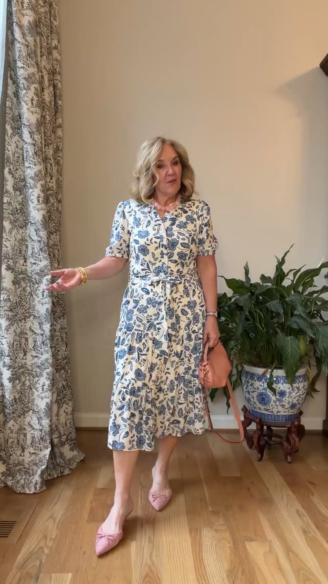  Easter spring dress and it’s $35. I love this one. Wearing a size medium. 
Get the accessories too! 

 

#LTKOver40 #LTKWedding #LTKSeasonal