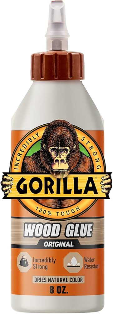 Gorilla Wood Glue; 8 Ounce Bottle; Natural Wood Color; (Pack of 1) | Amazon (US)