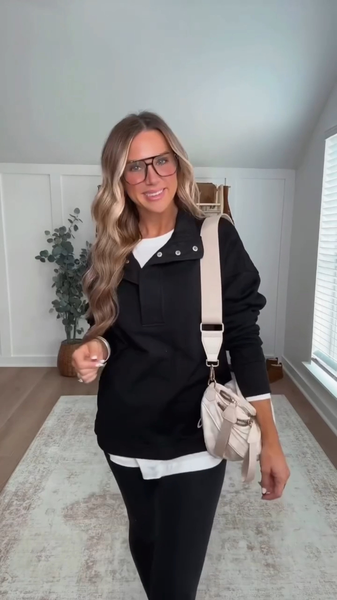 This is my go to pullover with my leggings! It’s a look for less pullover that’s perfect for running errands, lounging around the house. Can easily be styled with jeans too for a more elevated look! I’m 5’6 139lbs wearing size small leggings, medium oversized pullover sweatshirt, shoes run true to size  

 #LTKgrwm #LTKootd #LTKFindsUnder100