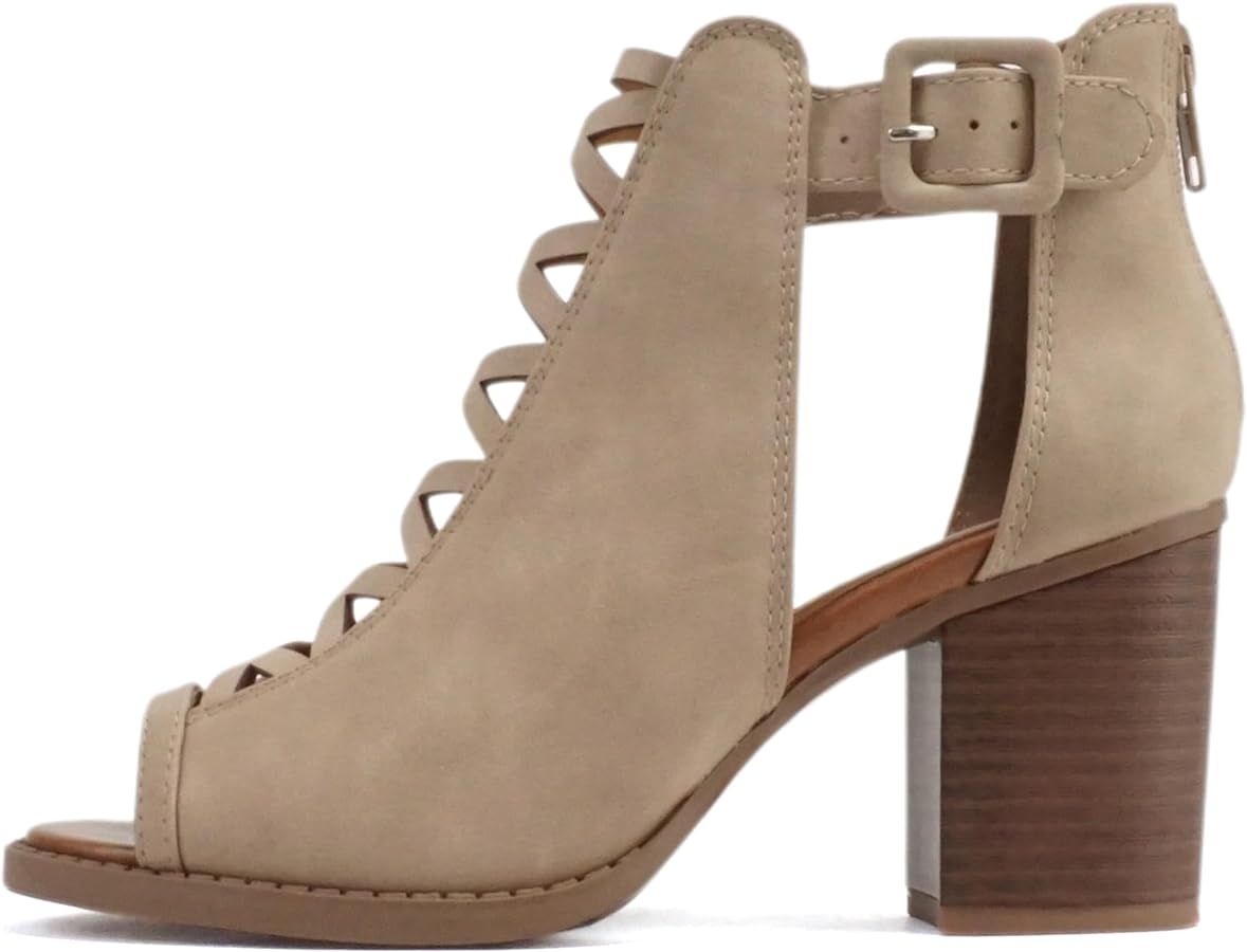 Keribella Kira - Women Open Toe Crisscross High Heel Fashion Sandal with Adjustable Ankle Strap a... | Amazon (US)