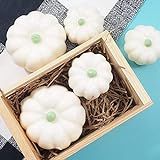 White Pumpkins Handmade Soap, Set of 5 Modern Farmhouse Decorations, Seasonal Rustic Fall Decor | Amazon (US)