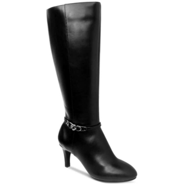 Karen Scott Hanna Wide-Calf Dress Boots Black 10M | Walmart (US)