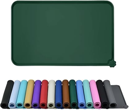 Reopet Waterproof Pet Feeding Mat, Non-Slip Silicone Placemats for Dog Cat Food and Water Bowl, H... | Amazon (US)