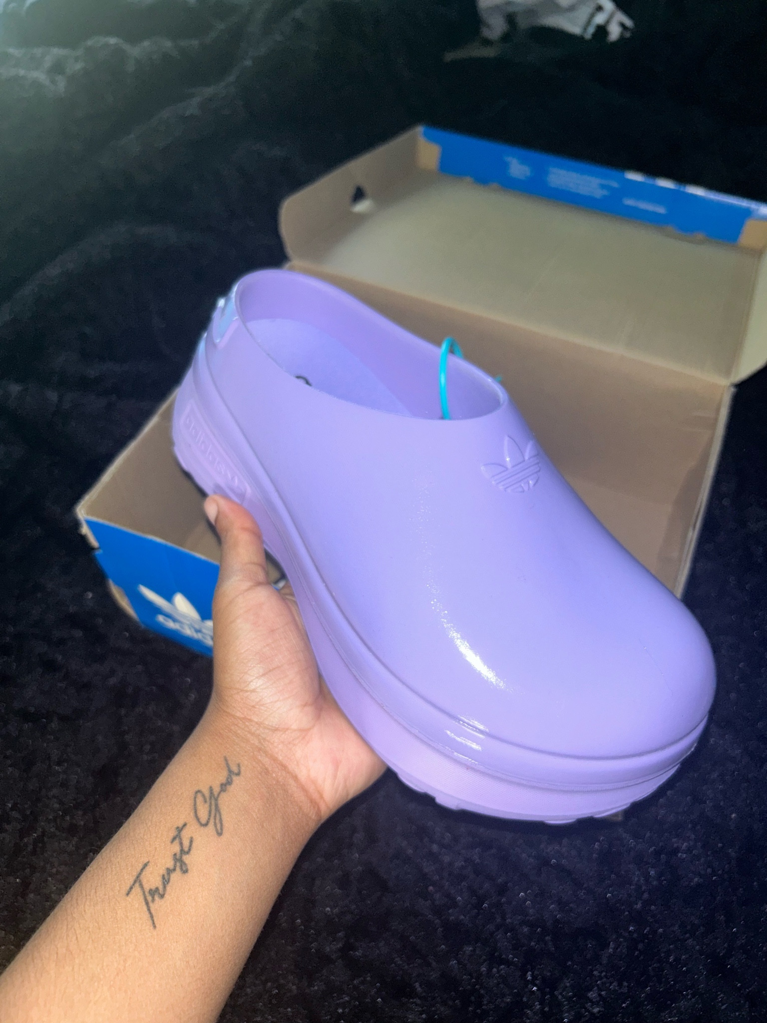 Healthcare girls this shoes are soo cute they’re comfortable but they are platforms so be careful 💜 
-adidas mule, work shoes, nurse shoes, health care shoes, non slip shoes, adidas-#LTKShoeCrush 

#LTKFindsUnder100 #LTKWorkwear