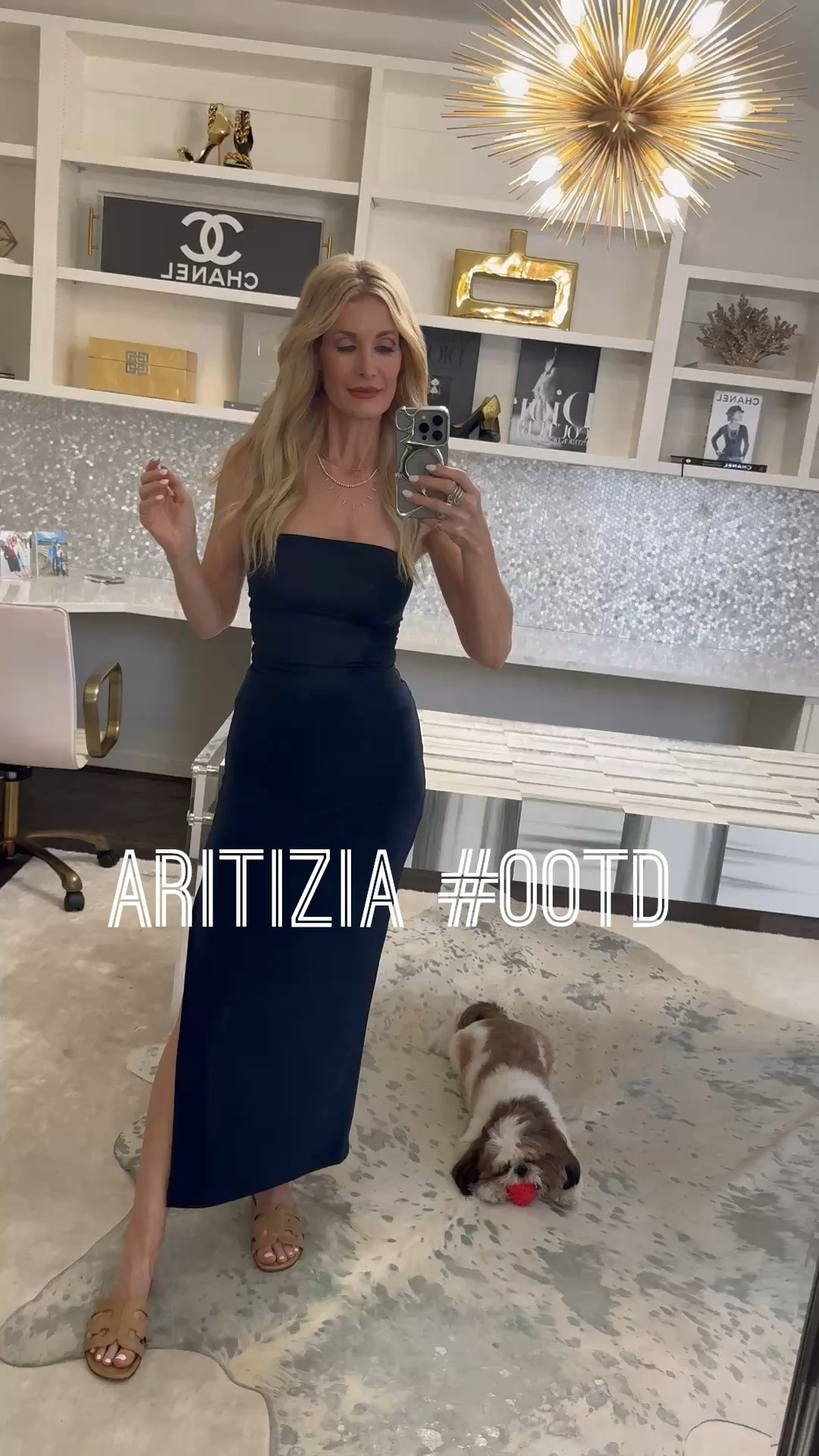 Casual outfit perfection 🤍 This navy blue matching set is one of those effortless looks that feels just as comfortable as loungewear but looks so elevated and luxe. The wrinkle-free fabric is AMAZING, super flattering, and perfect for travel, brunch, errands, dinner… literally everything.

I paired the navy midi skirt with the matching bandeau top and these insanely comfortable Sam Edelman slides for an easy daytime look, but you could easily swap in heels and wear this straight into date night or dinner with the girls.

Also love that both pieces come in multiple colors! They run true to size — I’m wearing an XS in both the top and skirt.

#LTKdayinmylife #LTKootd #LTKgrwm