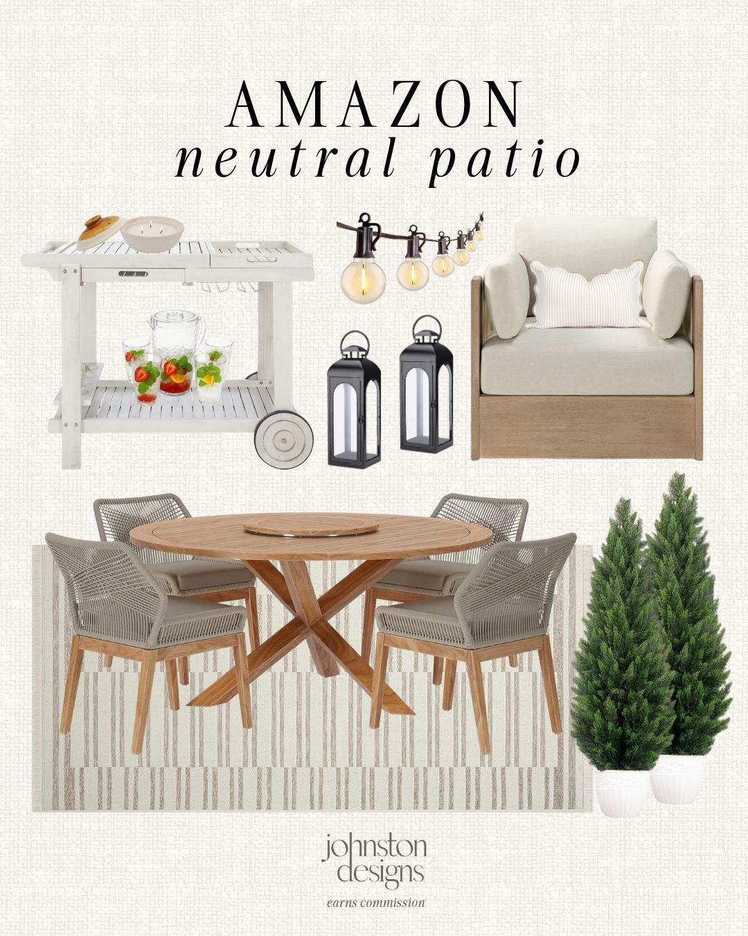 Neutral patio finds from Amazon. Warm textures and easy pieces to create a relaxed outdoor space. 🌿

Amazon patio furniture, neutral patio decor, outdoor furniture set, patio design ideas, backyard patio setup, outdoor entertaining space, modern outdoor decor, affordable patio furniture, outdoor living ideas, patio styling.

#ltkhome #ltkfinds #amazonhome #patiodecor #outdoorliving #backyarddesign #neutralhome #outdoorfurniture #homedecor 

 #LTKSeasonal #LTKHome