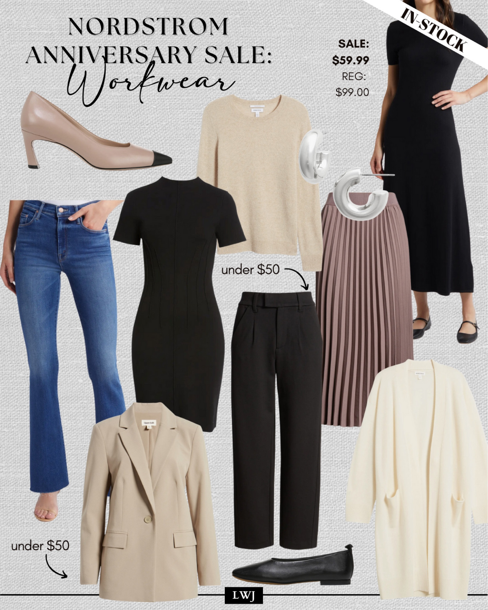 IN-STOCK UPDATE: Rounding up my top workwear pieces from this year’s nsale! 

• blazer + crop black pants - under $50 
• cashmere sweater - under $100 

Nordstrom anniversary sale / office outfits 

#LTKWorkwear #LTKxNSale